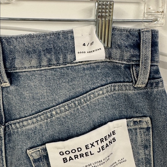 Good American Good Extreme Barrel in Indigo965 - Picture 10 of 13